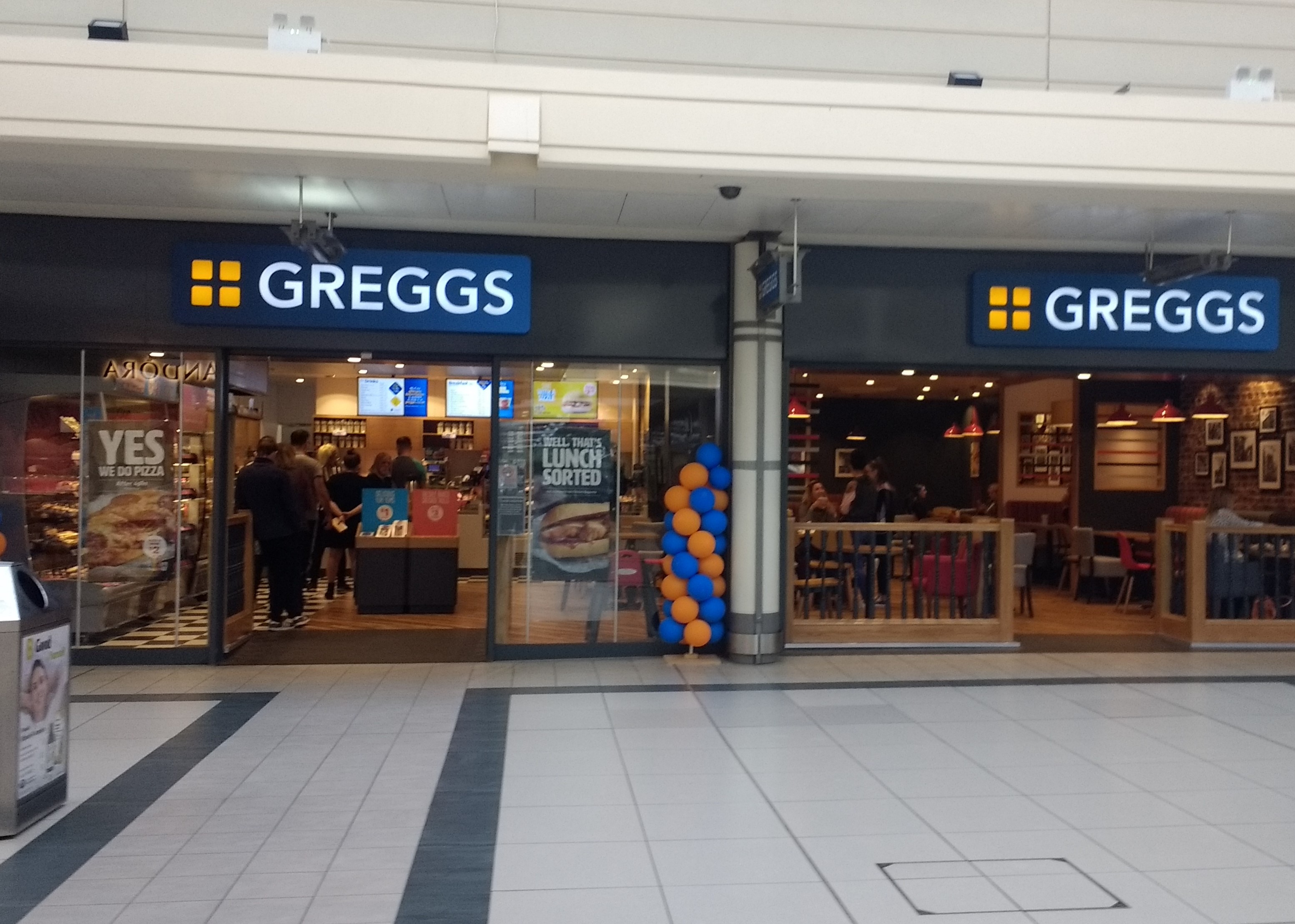 Greggs upgrade to a new and improved unit in Coopers Square Shopping Centre, Burton-upon-Trent